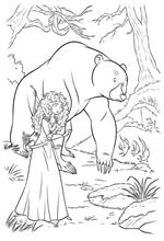 coloring page Merida Bear 2